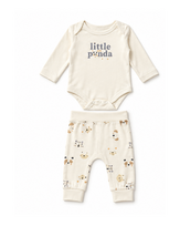 2 dalių komplektas kūdikiui „Little panda“