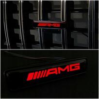 Led emblema mercedes-benz w463a w464 2018-2024 g-klasės grotelėms, amg stilius