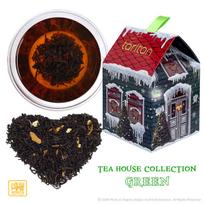 Kalėdų Žaliasis arbatos namelis - Ceilono juodoji arbata Orange & Cinnamon, Tarlton, 80g
