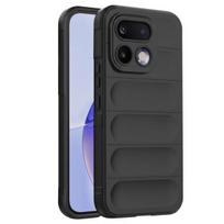 Realme 16 Pro dėklas, atsparus smūgiams ir neslystantis, juodas