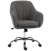 Biuro kėdė su supimosi ir sukimosi funkcija 60x63x84-94 cm pilka