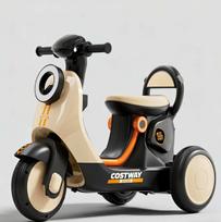 Costway vaikiškas motociklas-triratis su pavara į priekį ir atgal, chaki
