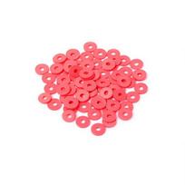 Plokšti polimerinio molio karoliukai 6x1 mm 100 vnt., spalva Nr. 31