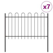 vidaXL Sodo tvora 7 pcs Pilka 11,9 x 0,8 m Miltelinis plienas