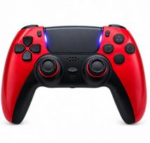 Belaidis Bluetooth žaidimų pultelis suderinamas su PS4, PC, Android, iOS programuojami galiniai migtukai (T-411)