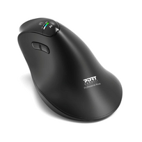 PORT CONNECT Mouse | ERGO AUDITOR | Wireless | Bluetooth, 2.4 GHz | Black