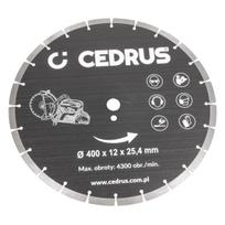 Betono pjaustytuvo pjovimo diskas Cedrus CEDPC400