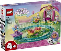 Bricks Gabby's Dollhouse 11214 — fėjų kalnelis ir arbatos vakarėlis