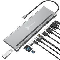 Šakotuvas Reagle Multiport 12 in 1 USB C HDMI VGA Ethernet