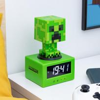 Minecraft Creeper Žadintuvas - PALADONE - Pakartojimas ir Šviesos Naktinė Lempa - Žalia
