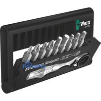 Wera Bit-Check 10 Zyklop Mini 1 komplekts ar 1 / 4 collu uzgriežņu atslēgu un 10 daļām