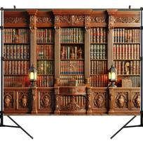 Klasikinis bibliotekos fonas fotosesijoms, 130.05cm x 149.86cm