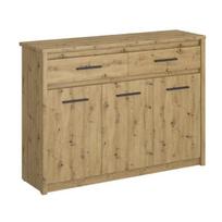 Komoda Mebelbos Ayson 3d2s, 125,4x36,2x91,2 cm, ruda