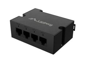 Switch Lanberg SWITCH LANBERG DIN-FE4-AT-30W 1XIN 3X OUT 100MB POE EXTENDER FAST ETHERNET DIN RAIL AT 30W