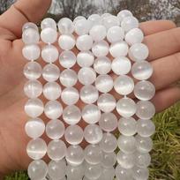 Gipso karoliukai, 8mm-45-50pcs