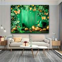 Žalio dobilo šventės fonas poliesteris., 150*130cm