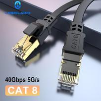 Plokščias Ethernet tinklo kabelis RJ45 40Gbps, 2 m