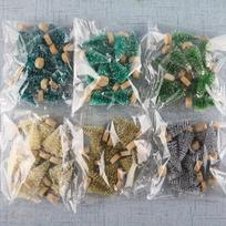 Kalėdinė dekoracija, stalo medis, 12 vnt.,, 12 vnt. Žolė žalia