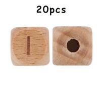 Medinės raidės rinkinys,  20PCS- W01-J-20