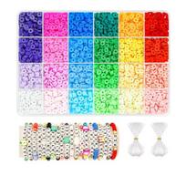 Karoliukų rinkinys, One Box Of 24 Color Clay Beads (about 4800 Pieces)