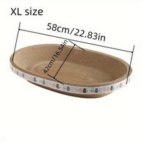 katės draskyklė, XL dydis (ilgis 58 cm * plotis 42 cm, tinka katėms iki 10 kg)