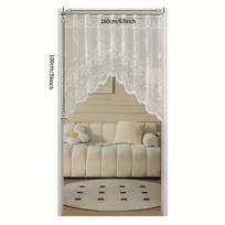 Žavinga Kaimiška Nėrinių Gėlių Užuolaida Virtuvei ir Durims, 1 PC W63*H39in (160*100cm)