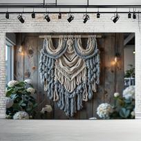 Bohomėniška Fotografijos Užuolaida Dekorui, 51 colių * 59 colių / 130 cm * 150 cm