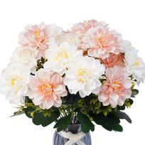 Dirbtinių Bijūnų Puokštė Dekoracijoms, Home Decor Style-2pcs-White
