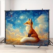 Maginė lapės tema dekoracija, 130*150cm/51inch×59inch
