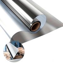 Veidrodinė plėvelė PET,  Sidabras 50cm x 1m