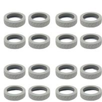 Silikoniniai lagamino ratų apsauga,  8-piece grey set