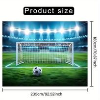 Futbolo Vartų Ir Kamuolio Baneris, 149.86cm X 204.98cm