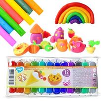 Plastilinos rinkinys vaikams, 12 spalvų