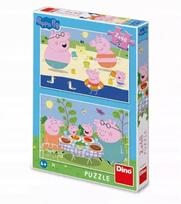 Dino Toys "peppa Pig atostogose" 2x48 detalių dėlionė