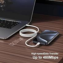 60W USB C į C Įkrovimo Laidas, 3m/1pc