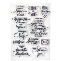 Palaiminimų rašto skaidrus silikoninis antspaudas,  Love Mail