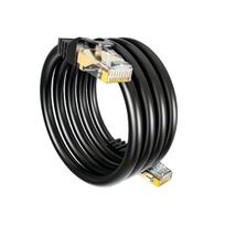 CAT6 eterneto kabelis, auksuoti jungtys, 130FT(39.6M)