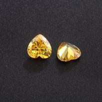 Cirkonio akmenys širdelė, 4mm*4mm, 50 vienetų pakuotėje