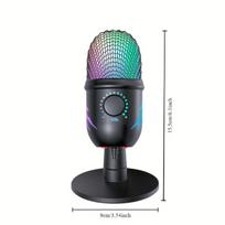 Profesionalus USB stalo mikrofonas su stovu
