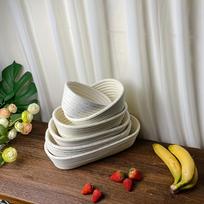 Pintas krepšys duonai, Ovalas + medžiaginis užvalkalas 28*15*8cm