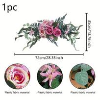 Dirbtinė saulėgrąžų ir eukaliptų girlianda, 1pc-Happy Eucalyptus Leaf Horn-240942S28