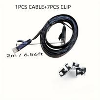 1 vnt. plokščias Cat6 eterneto kabelis, 6Ft/1,83m