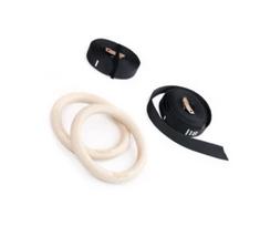 Gimnastikos žiedai Tiguar Wooden Gymnastic Rings 28 mm Natūralios medienos