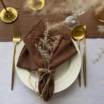 Kalėdinė dekoracija, servetėlės, 10 vnt,, Ruda