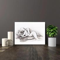 Drobės paveikslas, 21,08*29,97cm be rėmelių