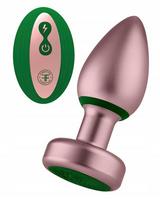 Femmefunn Bougie analinis kištukas, rožinis auksas, 10 vibracijos režimų, Usb