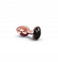 Dorcel Diamond Plug S - metalinis analinis kaištis su kristalu, S dydis