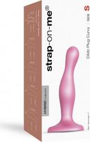 Strap-On-Me DILDO PLUG CURVY METALLIC SUGAR PINK- S