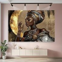 Afrikos istorijos fotosienelė - moters portretas, 51 colių * 59 colių / 130 cm * 150 cm