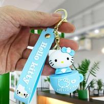 Hello Kitty pakabukas lėlytė kuprinės aksesuaras dovana., mėlyna